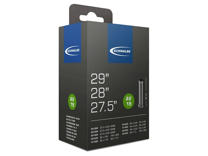 Schwalbe Cykelslange 27,5" - 29", 40mm Autoventil (AV19) 3 Schwalbe Cykelslange 27,5" - 29", 40mm Autoventil (AV19)