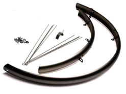 Bike Attitude Blanksort 28" Skærmsæt, 45mm