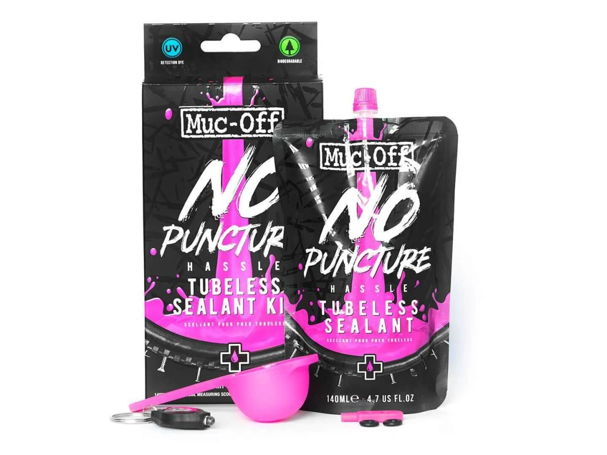 Muc-Off No Puncture Hassle Tubeless Sealant Kit, 140ml 3 Muc-Off No Puncture Hassle Tubeless Sealant Kit, 140ml