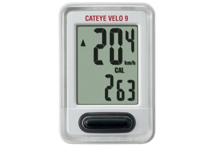 Cateye Velo 9 White Cykelcomputer 3 Cateye Velo 9 White Cykelcomputer