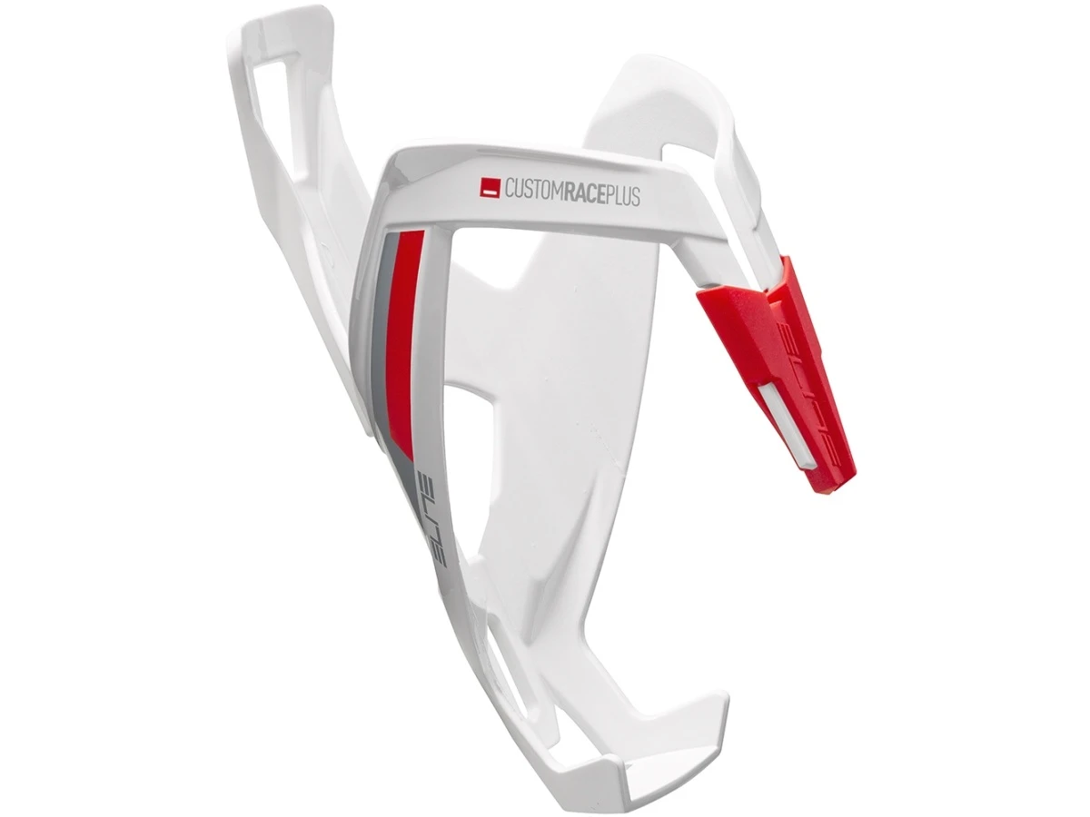 Elite Custom Race+ Flaskeholder, Glossy White/Red 3 Elite Custom Race+ Flaskeholder, Glossy White/Red