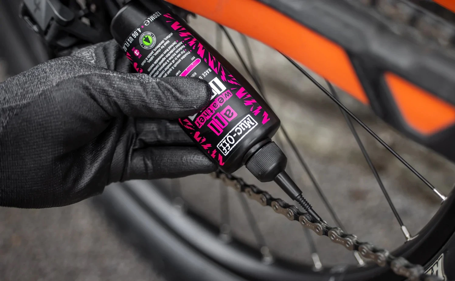 Muc-Off All Weather Kædeolie, 120ml 5 Muc-Off All Weather Kædeolie, 120ml - Billede 3