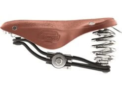 Brooks B66S Damesadel, Honey -Cykelshoppen Udsalgsbutik Brooks20sadel20B66S20brown203