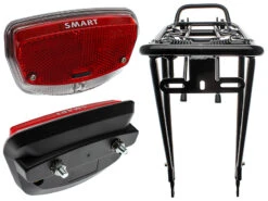 Smart Lystunnel Fastmonteret Baglygte, 50mm -Cykelshoppen Udsalgsbutik C SS 279 3 1