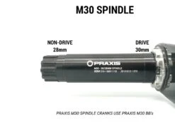 Praxis Works M30 Road Krankboks, 68mm 11 Praxis Works M30 Road Krankboks, 68mm -Cykelshoppen Udsalgsbutik M30 SPINDLE 1 scaled 4