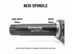 Elvedes Praxis M30 T47 Krankboks, 86mm -Cykelshoppen Udsalgsbutik M30 SPINDLE REFERENCE 1024x576 2