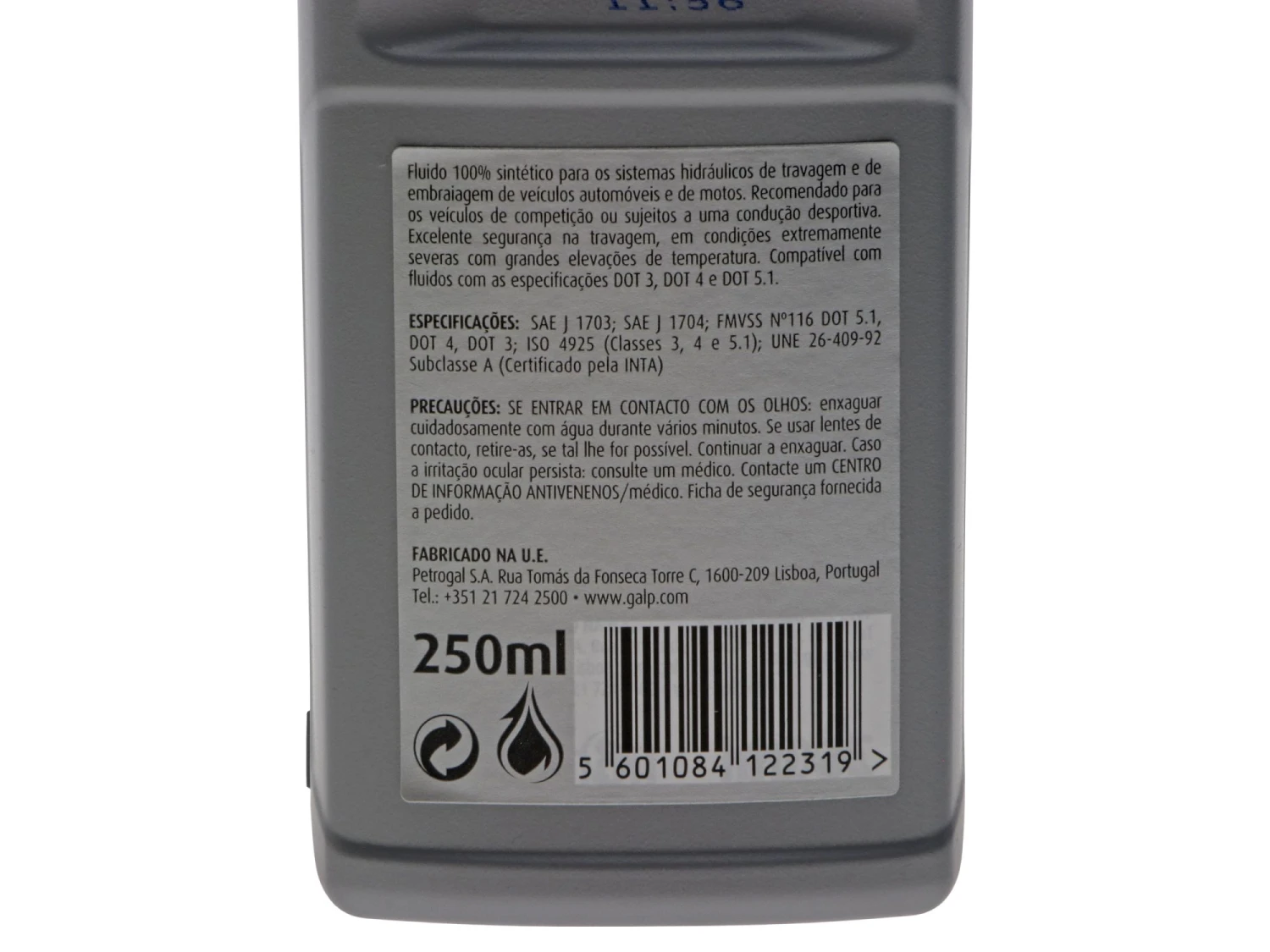 Galp Expert Trávia DOT 5.1 Bremsevæske, 250ml 4 Galp Expert Trávia DOT 5.1 Bremsevæske, 250ml - Billede 2