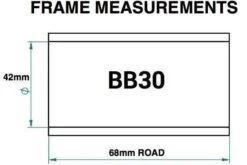 Praxis Works M30 Road Krankboks, 68mm 12 Praxis Works M30 Road Krankboks, 68mm -Cykelshoppen Udsalgsbutik PRAX684001R 1x1534