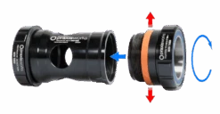 Praxis Works M30 Road Krankboks, 68mm 10 Praxis Works M30 Road Krankboks, 68mm -Cykelshoppen Udsalgsbutik PRAXIS COLLET EXPANDED VISUAL 01 1024x531 1