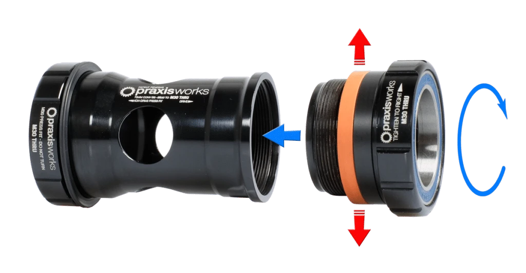 Praxis Works M30 Road Krankboks, 68mm 5 Praxis Works M30 Road Krankboks, 68mm - Billede 3