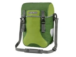 Ortlieb Sport-Packer Plus Moss Green Sidetaskesæt, 2 X 15L -Cykelshoppen Udsalgsbutik sport packer plus f4901 front