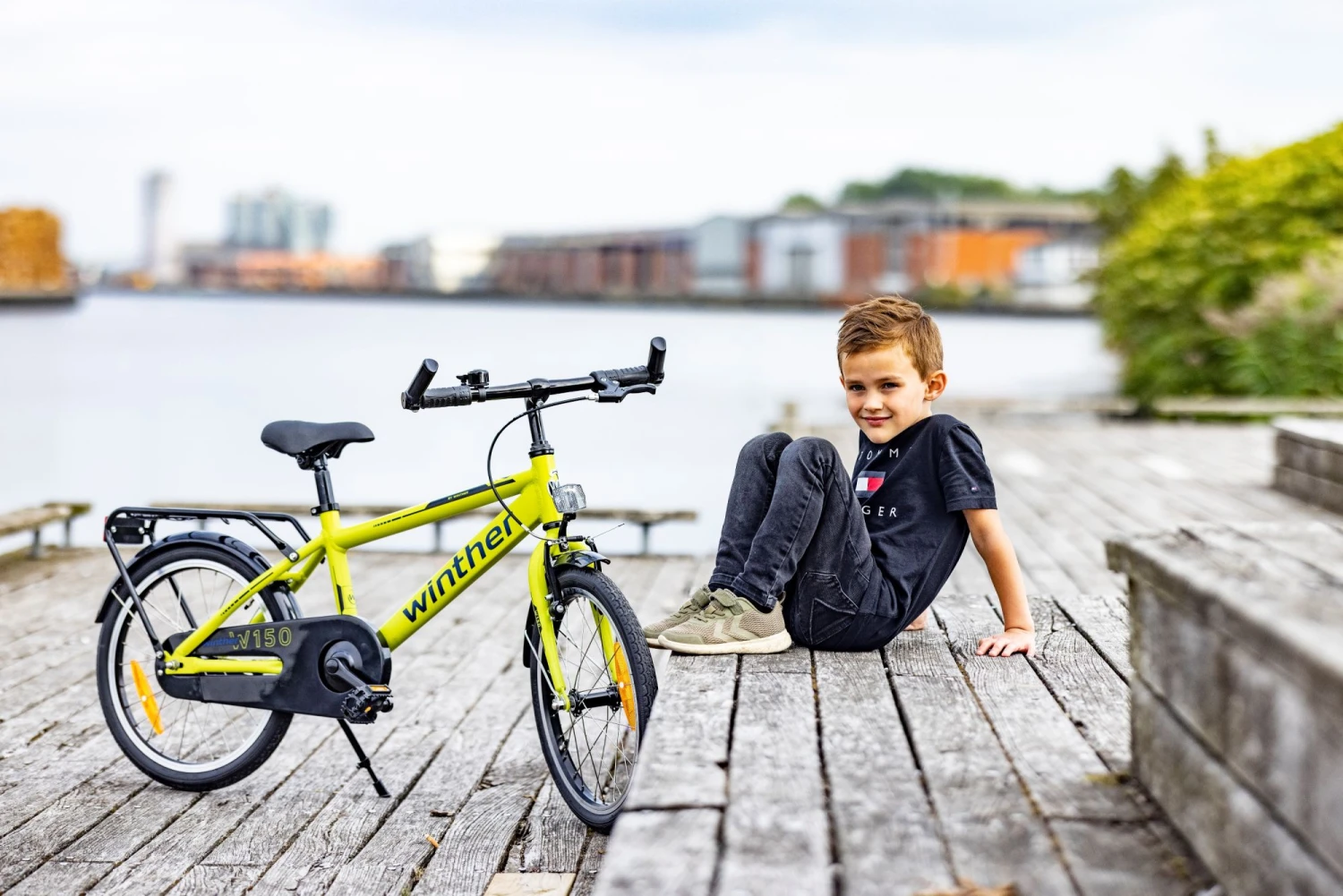 Winther 150 16" Green - Børnecykel - 2023 5 Winther 150 16" Green - Børnecykel - 2023 - Billede 3